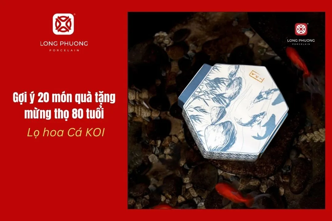 lọ hoa cá koi