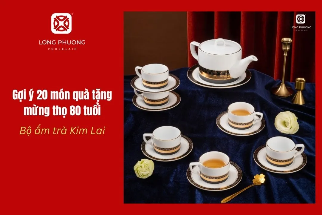 bộ ấm chén kim lai