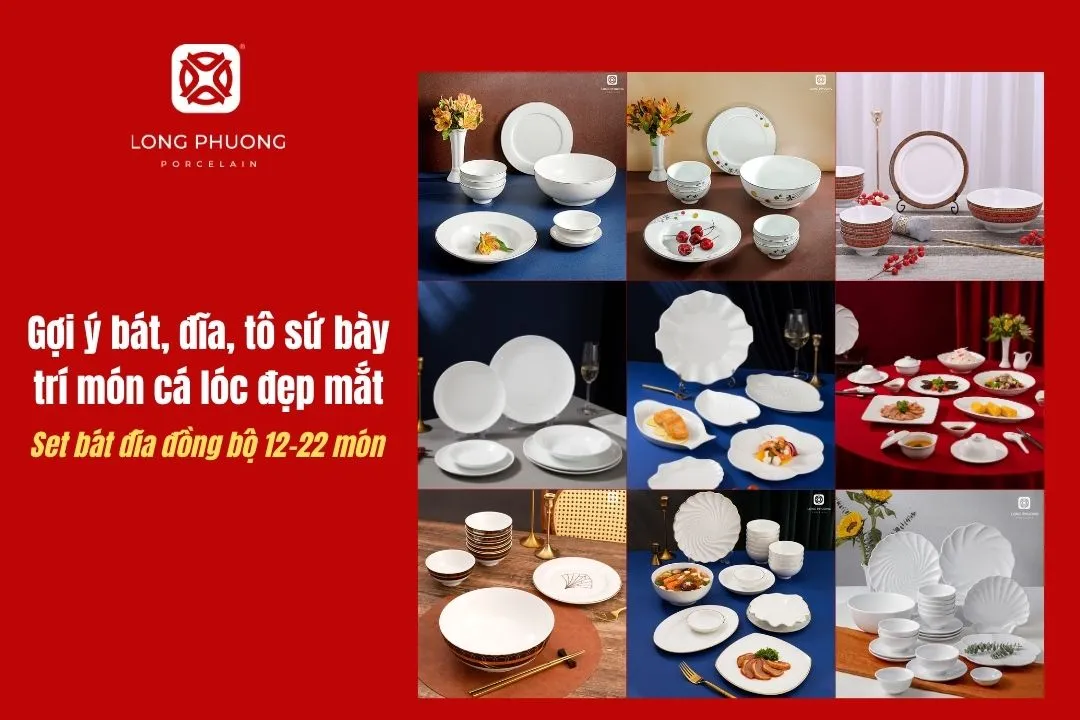 bộ bát đĩa sứ cao cấp