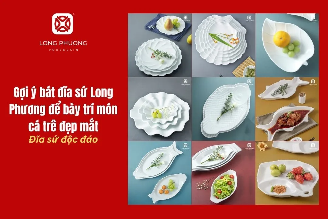 mẫu đĩa sứ độc đáo bày mâm cơm gia đình