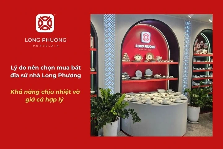 Bát đĩa sứ Long Phương - bạn đồng hành trong mọi bữa cơm gia đình Việt
