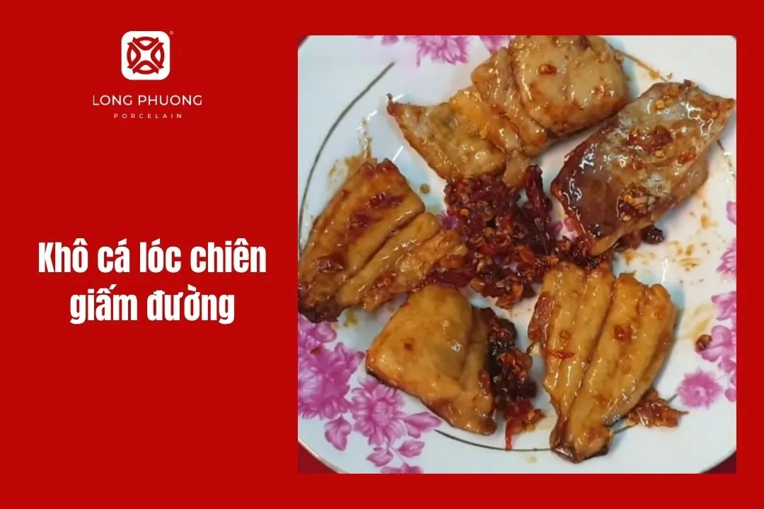 cá lóc chiên giấm đường ớt