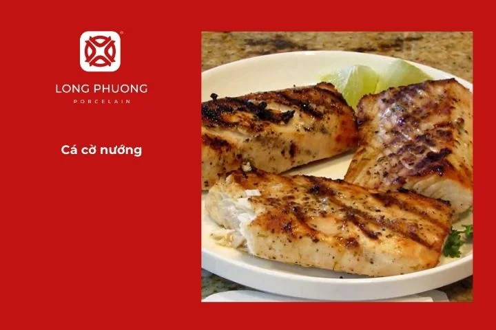 Cá cờ nướng than mật ong giữ vị ngọt tự nhiên