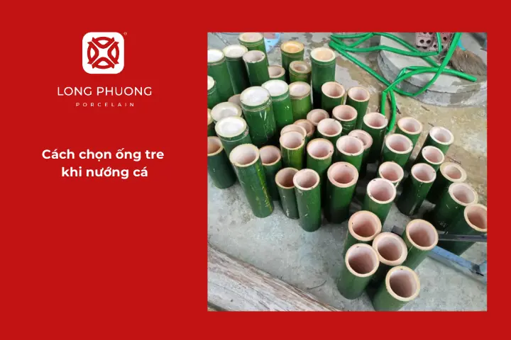 Chọn ống tre tươi khi nướng giúp cá dậy mùi và giữ được độ ẩm