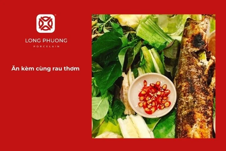Thưởng thức cá lóc nướng miền Tây cùng rau thơm, khế chua và bánh tráng cuốn