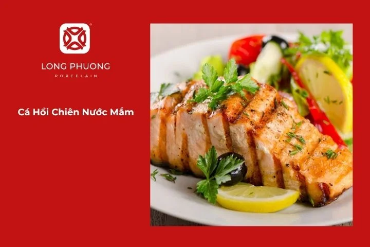Cá hồi chiên giòn sốt nước mắm
