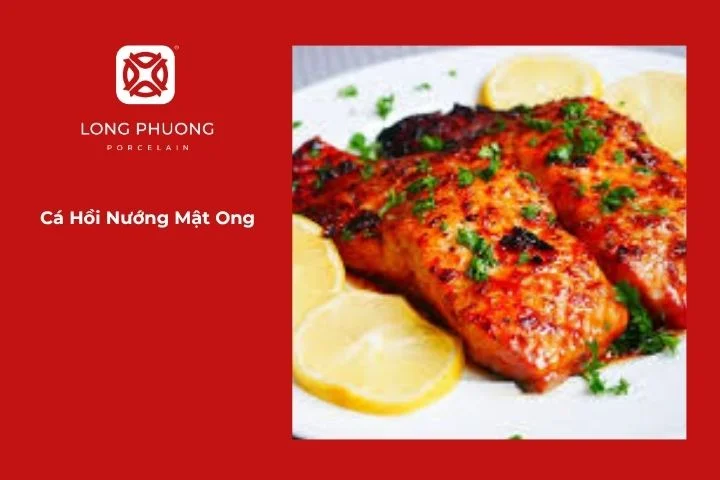 Cá hồi nướng mật ong vàng óng