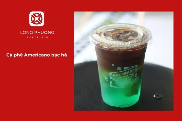 Cà phê Americano bạc hà tươi mát, đánh thức vị giác