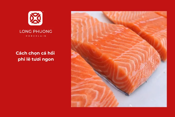 Thịt cá tươi có màu cam hoặc hồng tươi sáng