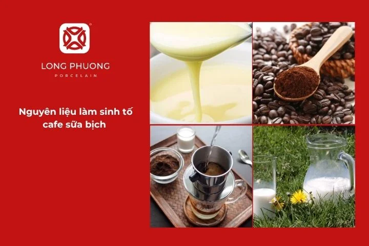 Chuẩn bị nguyên liệu làm sinh tố cafe sữa bịch thơm béo chuẩn quán