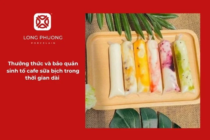 Hướng dẫn thưởng thức và bảo quản sinh tố cafe sữa bịch đúng cách