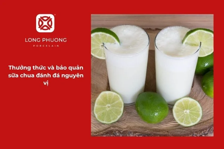 Thưởng thức sữa chua đánh đá nguyên vị thơm mát, tốt cho hệ tiêu hóa