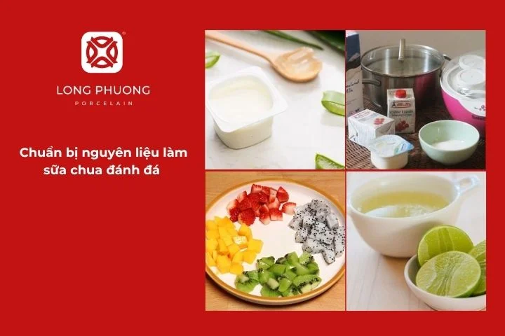 Nguyên liệu tươi ngon là bí quyết để sữa chua đánh đá thơm ngon, chuẩn vị