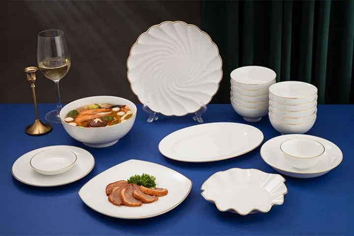 Bộ đồ ăn sứ cao cấp Long Phương – sang trọng và bền đẹp