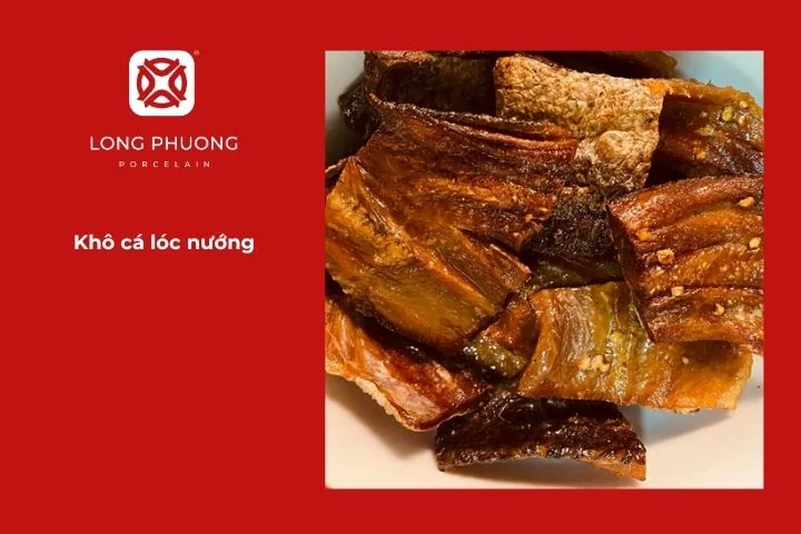 Khô cá lóc 1 nắng nướng vàng