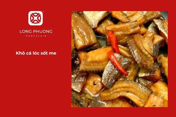 Khô cá lóc chiên giòn áo sốt me chua ngọt