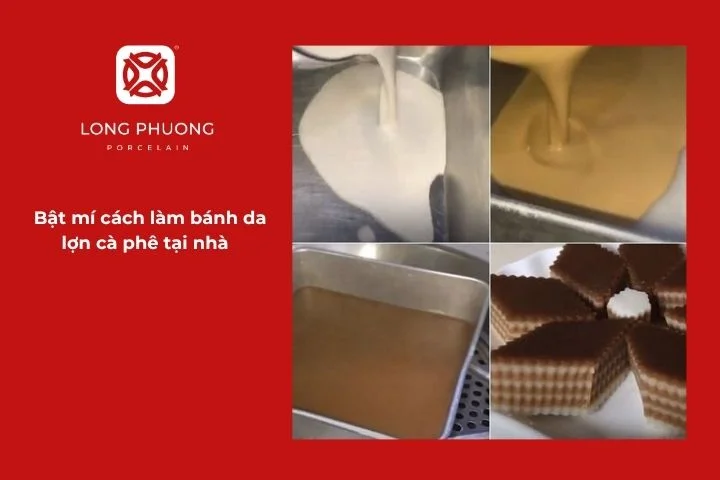 Cách làm bánh da lợn cà phê tại nhà