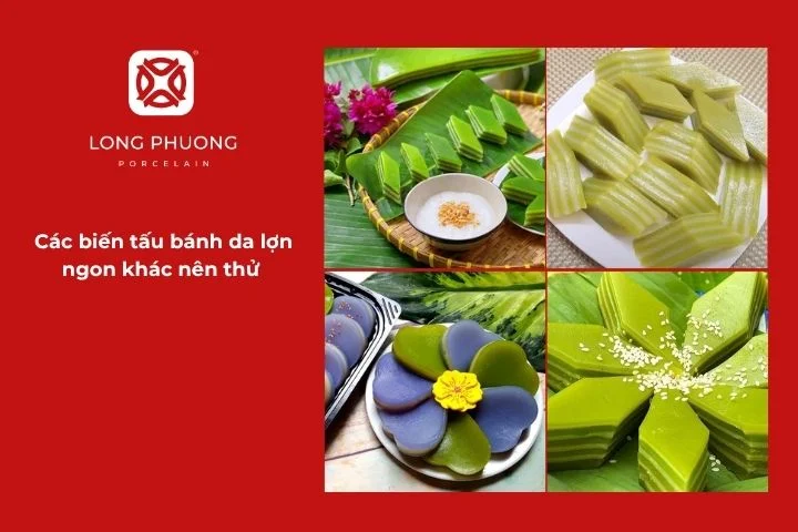 Bộ sưu tập các loại bánh da lợn nhiều màu sắc