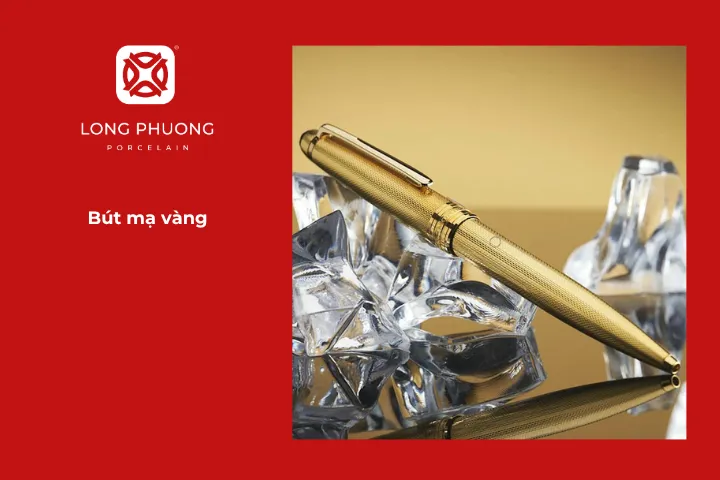 Bút mạ vàng thể hiện sự trân trọng của bạn dành cho đối tác, đồng thời khẳng định đẳng cấp trong công việc