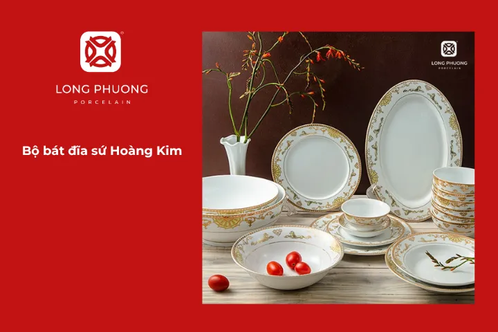 Bộ bát đĩa Hoàng Kim không chỉ là vật dụng mà còn là biểu tượng của sự trân quý và trang nhã