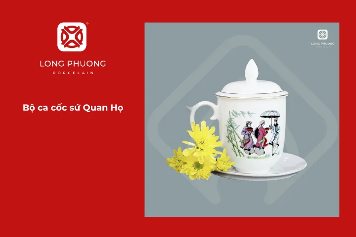 Lấy cảm hứng từ nghệ thuật dân ca Quan Họ, bộ ca cốc sứ này mang đến nét đẹp truyền thống và tinh thần gắn kết