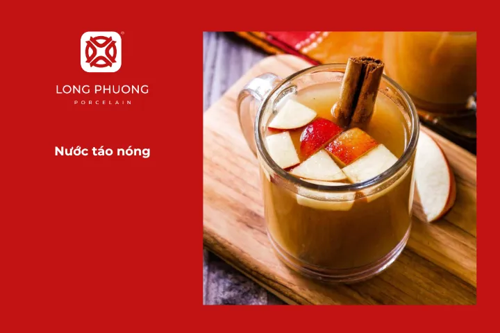 Nước táo nóng là gợi ý hấp dẫn khi bạn không biết nên uống nước gì vào mùa đông