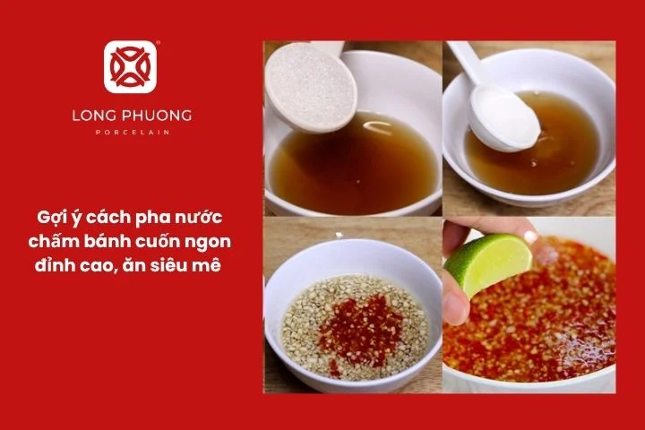 Nước chấm bánh cuốn thơm ngon, chua ngọt, tỏi ớt