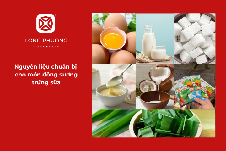 Nguyên liệu làm đông sương trứng sữa