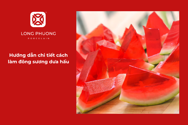 Mách bạn cách nấu đông sương dưa hấu