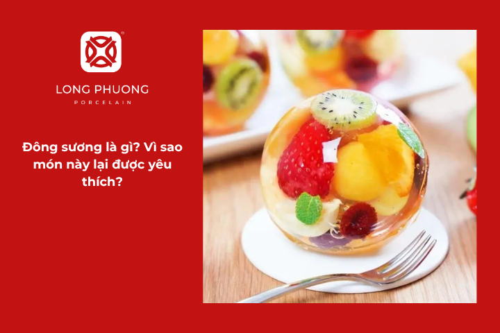 Nếu bạn thắc mắc đông sương là gì, thì đây là món tráng miệng làm từ bột rau câu, gelatin và một số nguyên liệu khác