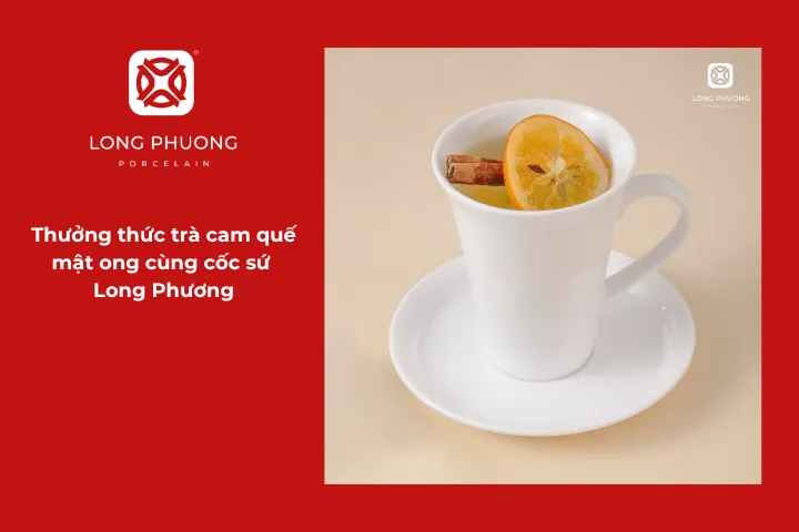 Dùng cốc sứ Long Phương giúp bạn tận hưởng từng ngụm trà với trọn vẹn cảm giác ấm áp và dễ chịu