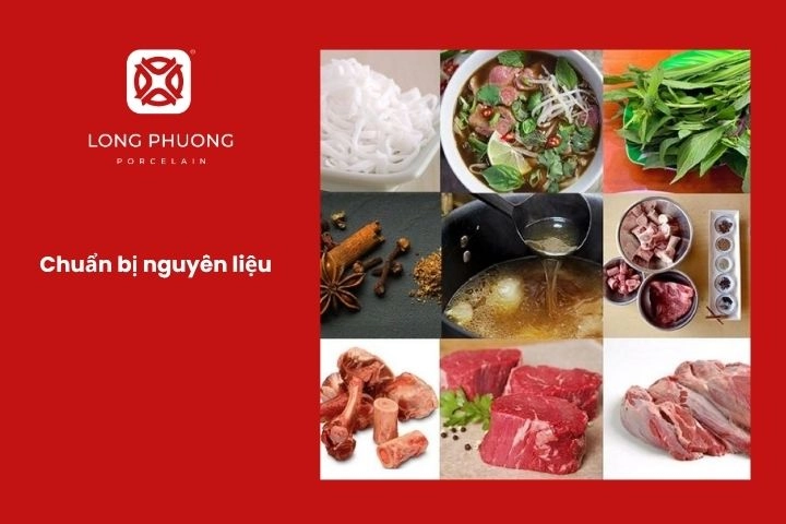 Nguyên liệu nấu phở bò tại nhà