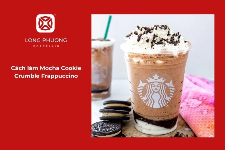 Mocha Cookie Crumble Frappuccino độc đáo với sự kết hợp giữa cà phê, socola và vụn bánh quy giòn tan