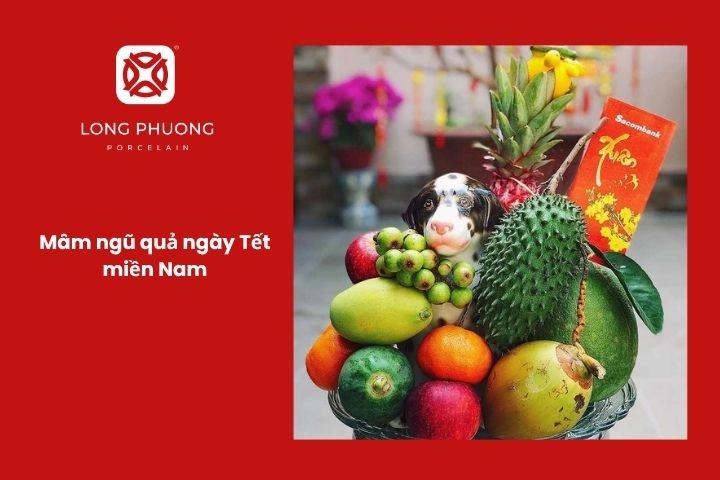 Mâm ngũ quả miền Nam theo quan niệm Cầu Dừa Đủ Xoài Sung