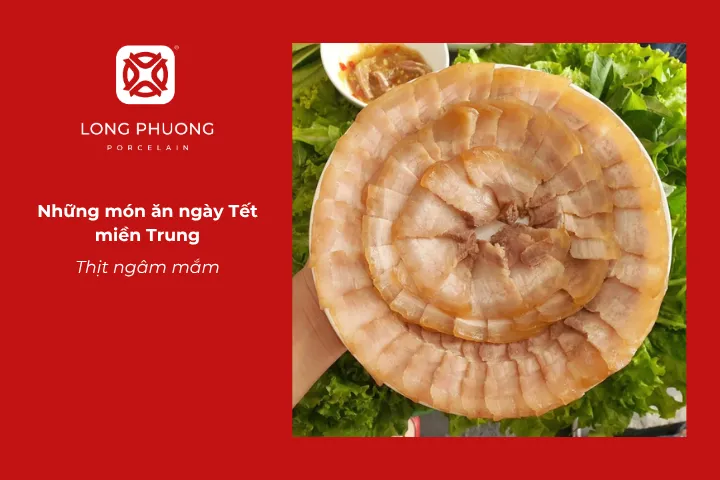 Thịt ngâm mắm được người miền Trung chuẩn bị để tăng hương vị đậm đà cho mâm cơm Tết