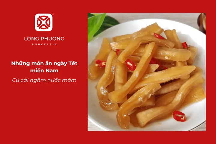 Món củ cải ngâm nước mắm được người miền Nam chuẩn bị để bữa cơm Tết thêm đậm đà