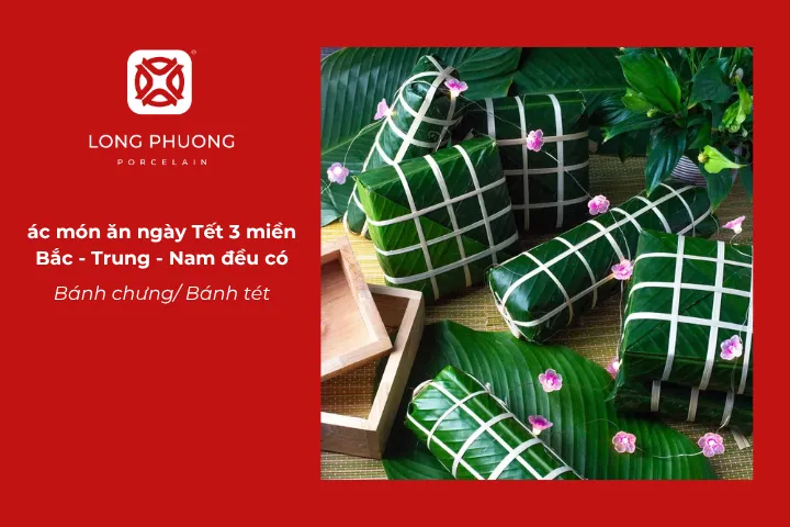 Người Việt coi bánh chưng và bánh tét là biểu tượng gắn liền với không khí Tết