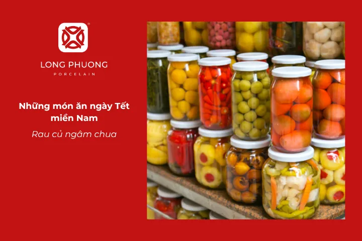 Người Việt chuẩn bị rau củ ngâm chua để cân bằng hương vị và giúp bữa cơm Tết bớt ngán