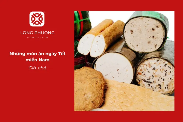 Giò chả được bày trong mâm cơm ngày Tết như lời chúc sung túc và may mắn cho năm mới