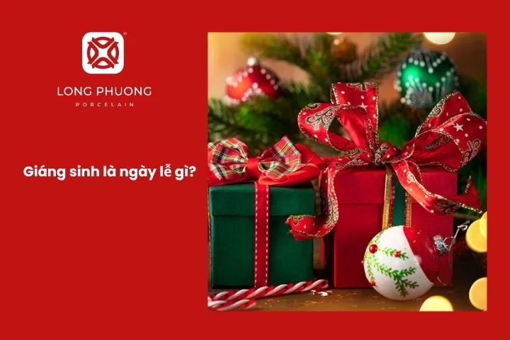 Không khí Giáng sinh rực rỡ với cây thông và ánh đèn ấm áp