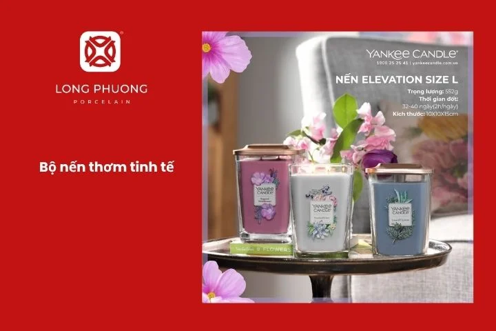 Những cây nến thơm lan tỏa hương dễ chịu giữa ánh đèn Noel