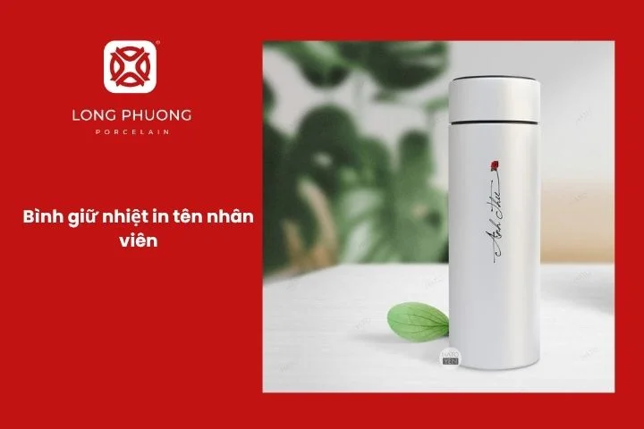 Bình giữ nhiệt in tên cá nhân làm quà Quốc khánh 2/9