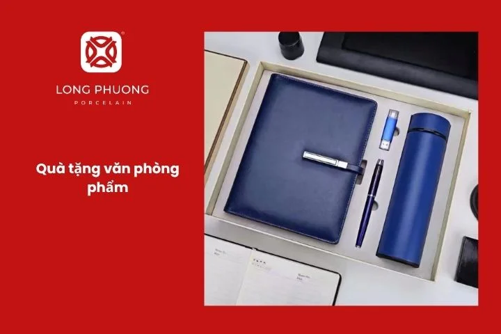 Bộ văn phòng phẩm cao cấp làm quà 2/9