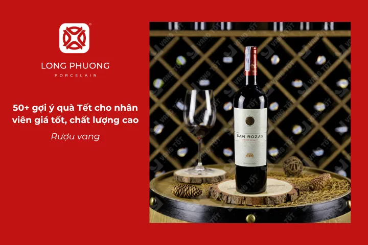 Rượu vang là lựa chọn quà tặng Tết cho nhân viên sang trọng, gửi gắm lời chúc thịnh vượng và may mắn