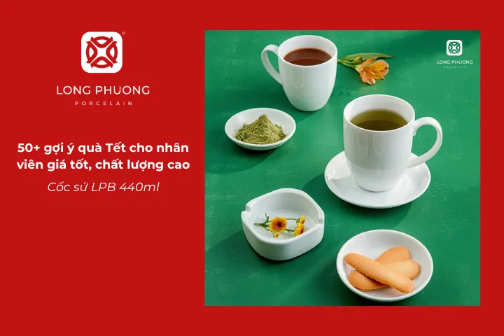 Cốc sứ LPB là món quà thể hiện sự quan tâm đến sức khỏe và tinh thần nhân viên