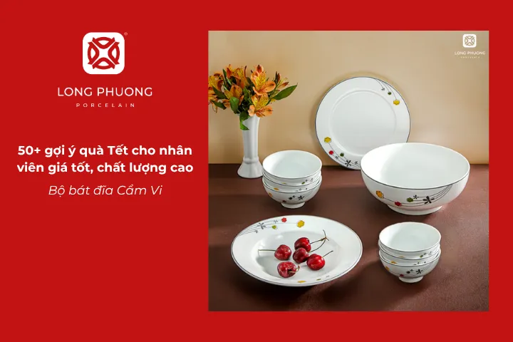Bộ bát đĩa Cẩm Vi kết hợp cổ điển và hiện đại, gửi gắm lời chúc may mắn và thịnh vượng