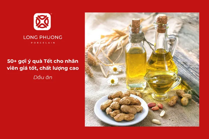 Dầu ăn biểu tượng tài lộc, chúc may mắn và bữa ăn hạnh phúc cho gia đình nhân viên