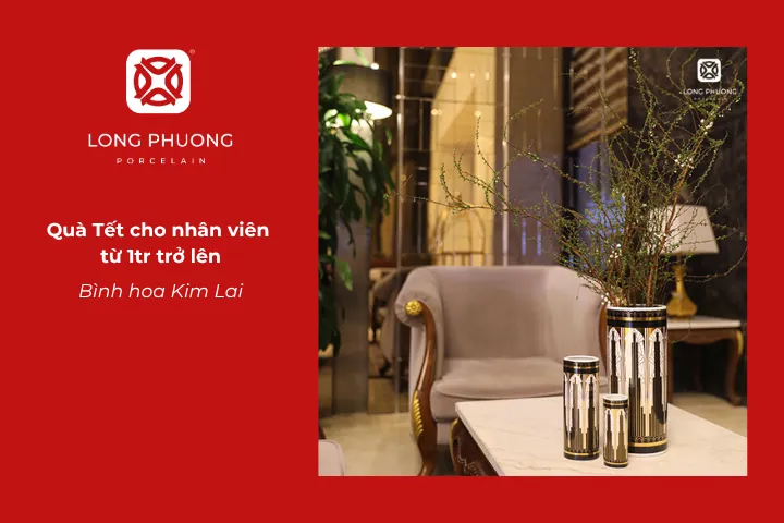 Bình hoa Kim Lai là món quà Tết ý nghĩa cho nhân viên, mang phong thủy tốt lành và thể hiện sự trân trọng đến nhân viên