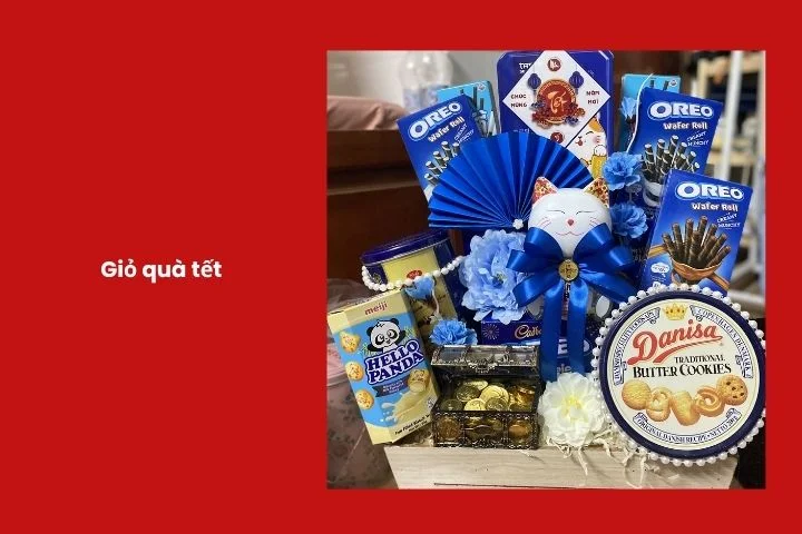 Giỏ quà Tết trang nhã dành cho đối tác