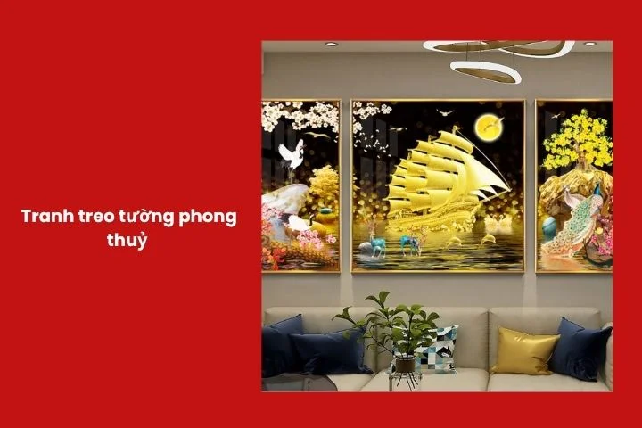 Tranh phong thủy treo tường mang ý nghĩa tài lộc